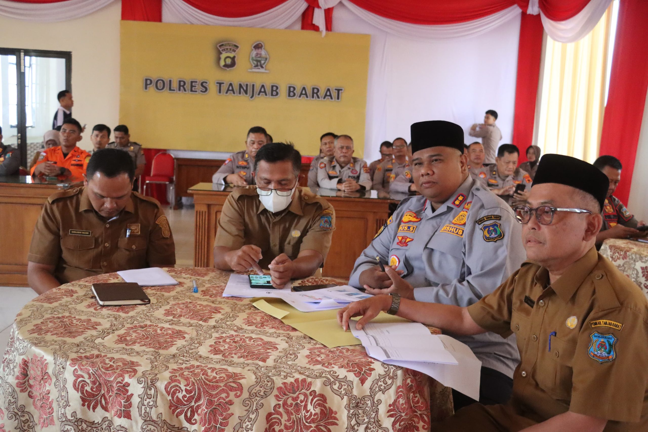 Polres Tanjab Barat Gelar Rapat Koordinasi Lintas Sektoral Kesiapan Operasi Ketupat 2026