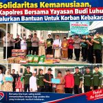 Kapolres Tanjab Barat AKBP Ramadhanil Bersama Yayasan Budi Luhur Salurkan Bantuan untuk 4 KK Korban Kebakaran di Jalan Diponegoro