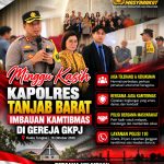 Kapolres Tanjung Jabung Barat Sampaikan Imbauan Kamtibmas di GKPJ, Ajak Masyarakat Jaga Kerukunan dan Kedamaian