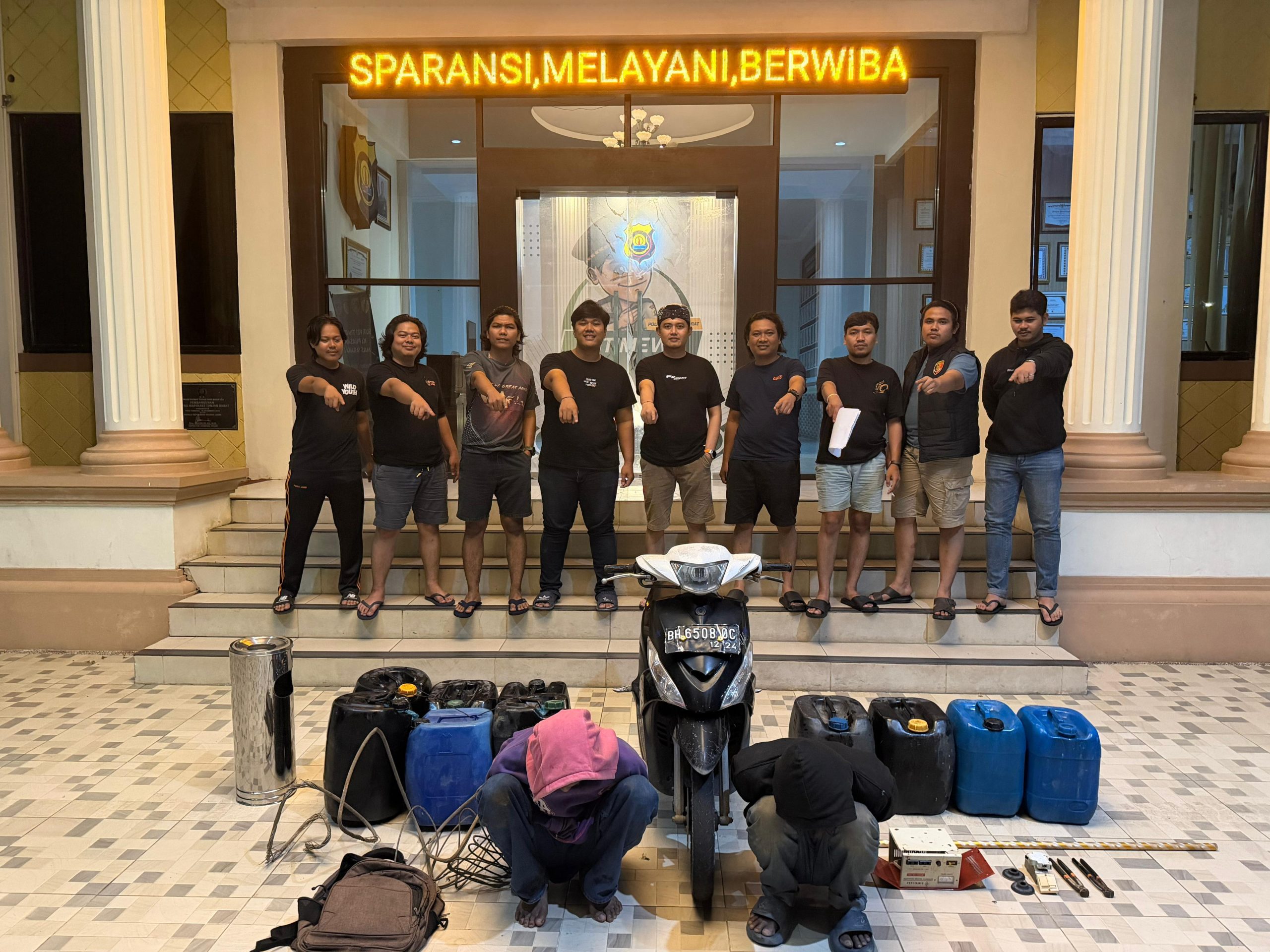 Nyaris Kabur Ke Jambi Spesialis Bongkar Rumah dan Pencuri Kabel Berhasil Diringkus Tim Polres